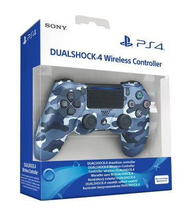 dualshock 4 wireless controller blue camouflage