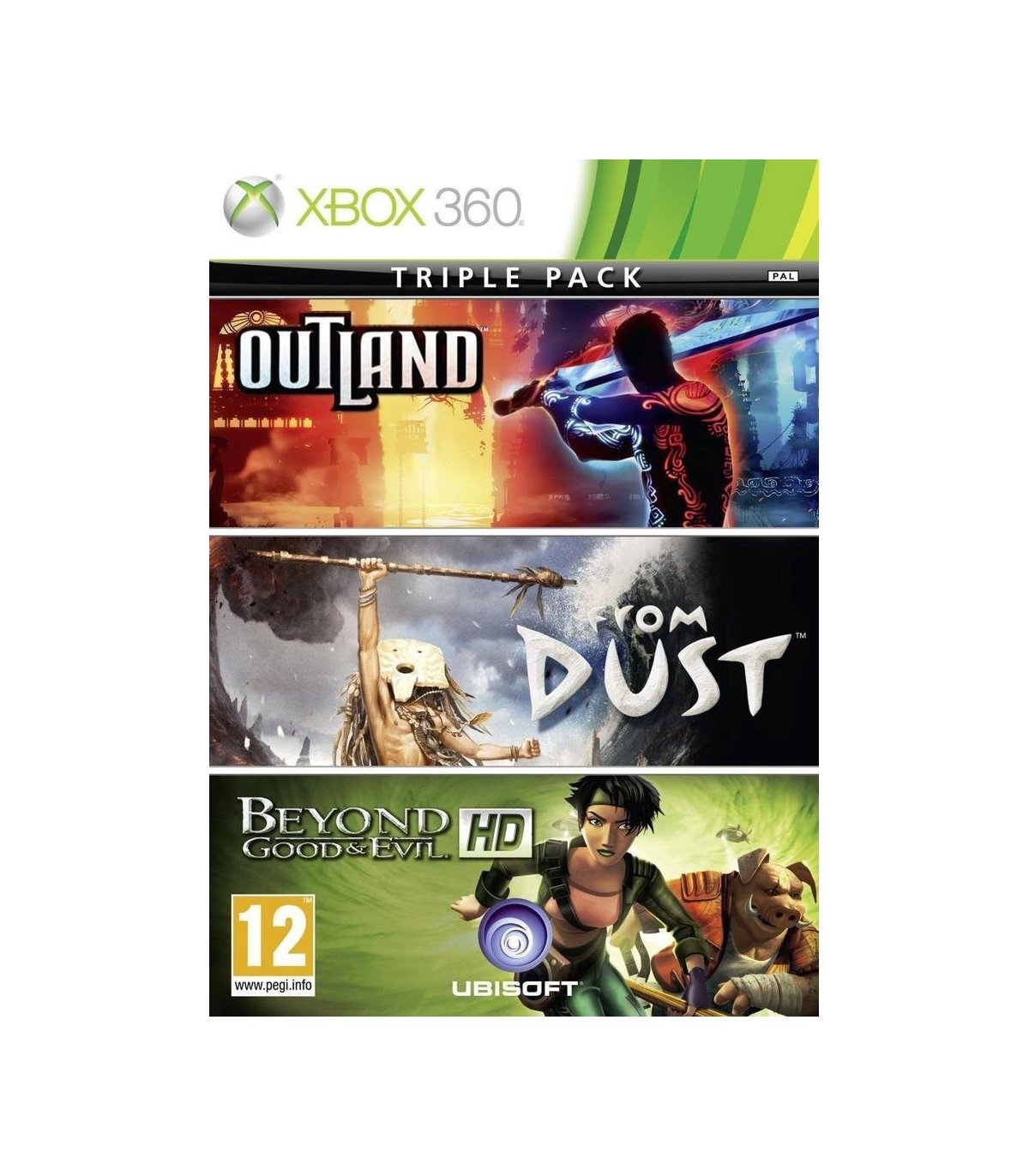 Triple pack: Outland, From Dust, Beyond good and evil Xbox360 [Naudotas]