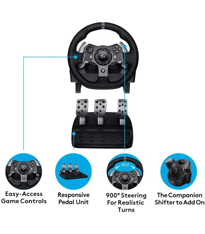 Vairas Logitech Driving Force G920 Xbox One / Series S|X /PC