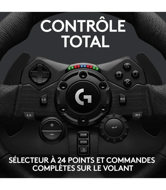 Vairas Logitech True Force G923 su 3 pedalais  PS4/PS5/PC