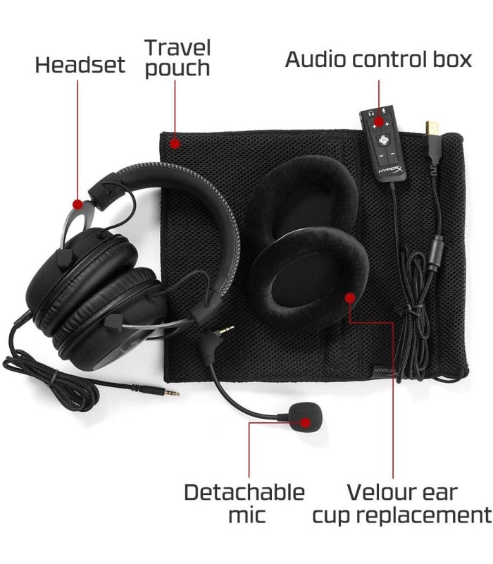 Įsigykite Ausinės KINGSTON HyperX Cloud II su mikrofonu PS4 / Xbox One / PC / Android Gera Kaina 