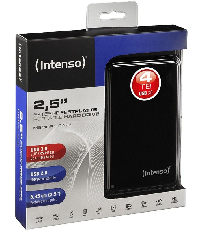 Kietasis išorinis diskas 4TB Intenso USB 3.0 Superspeed