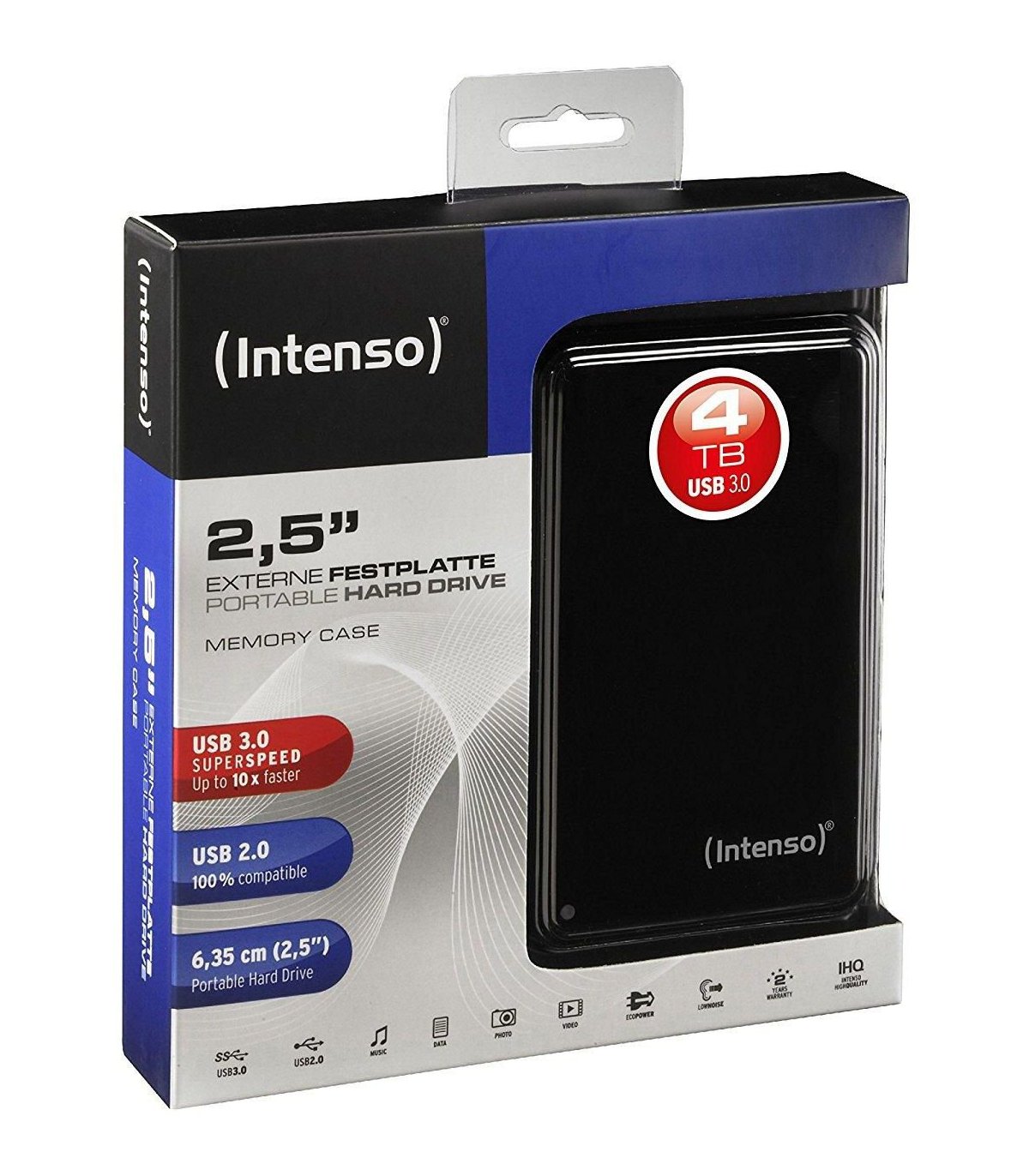 Kietasis išorinis diskas 4TB Intenso USB 3.0 Superspeed