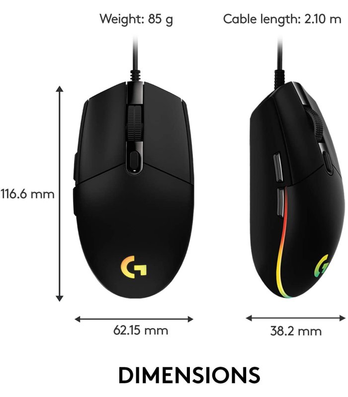 Žaidimų pelė Logitech G203 Lightsync