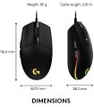 Žaidimų pelė Logitech G203 Lightsync