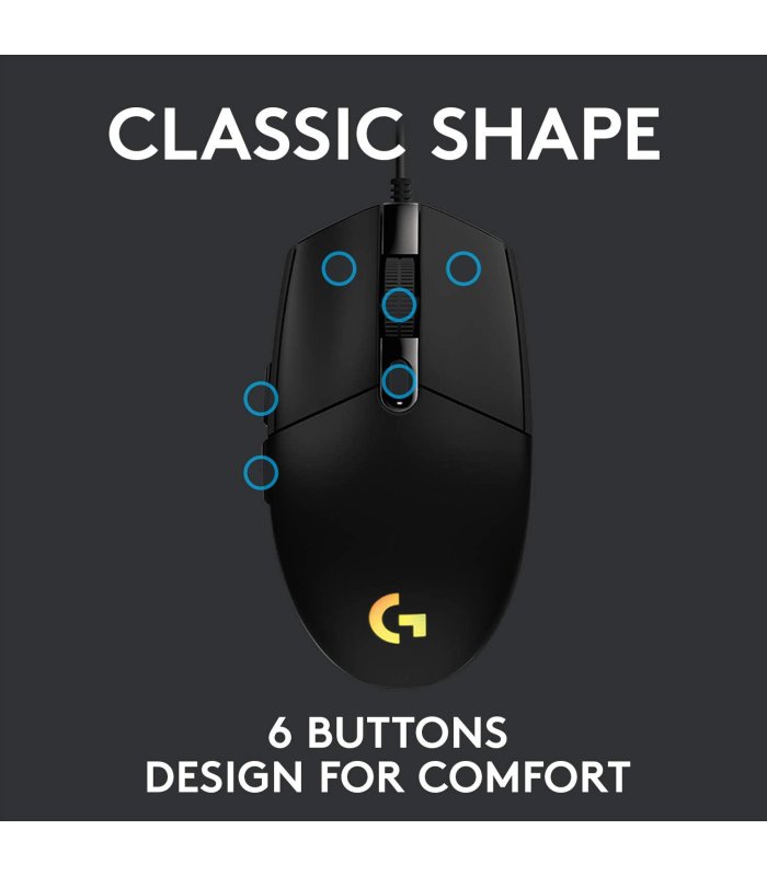 Žaidimų pelė Logitech G203 Lightsync