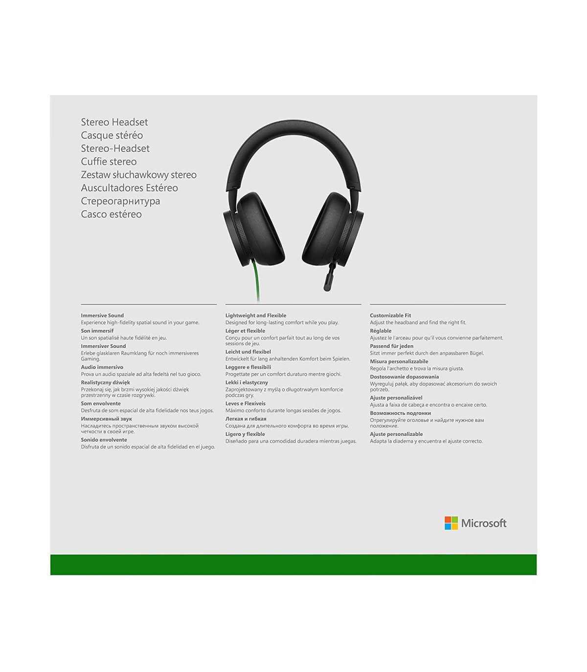 Įsigykite Ausinės laidinės Microsoft Xbox Series, Xbox One, Windows 10 Gera Kaina 