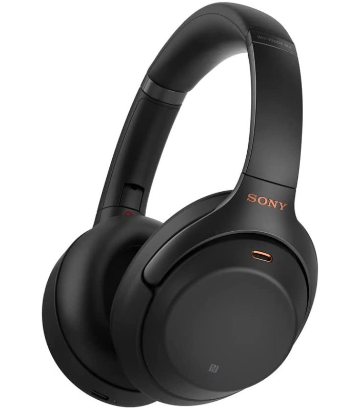 Sony WH-1000XM4 triukšmą slopinančios belaidės ausinės, juodos