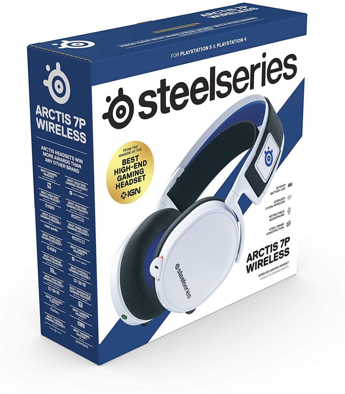 Bezvadu austiņas SteelSeries Arctis 7P+ PS4 / PS5 / PC / Switch