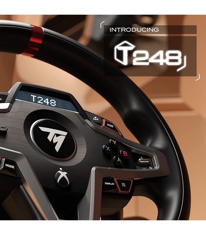 Thrustmaster T248 Racing Wheel and Magnetic Pedals, Xbox Series S/X, Xbox One, PC, HYBRID DRIVE