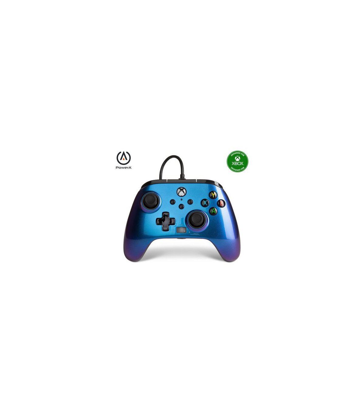 Купить Проводной контроллер PowerA Xbox One / Xbox Series Nebula Blue Отличная цена
