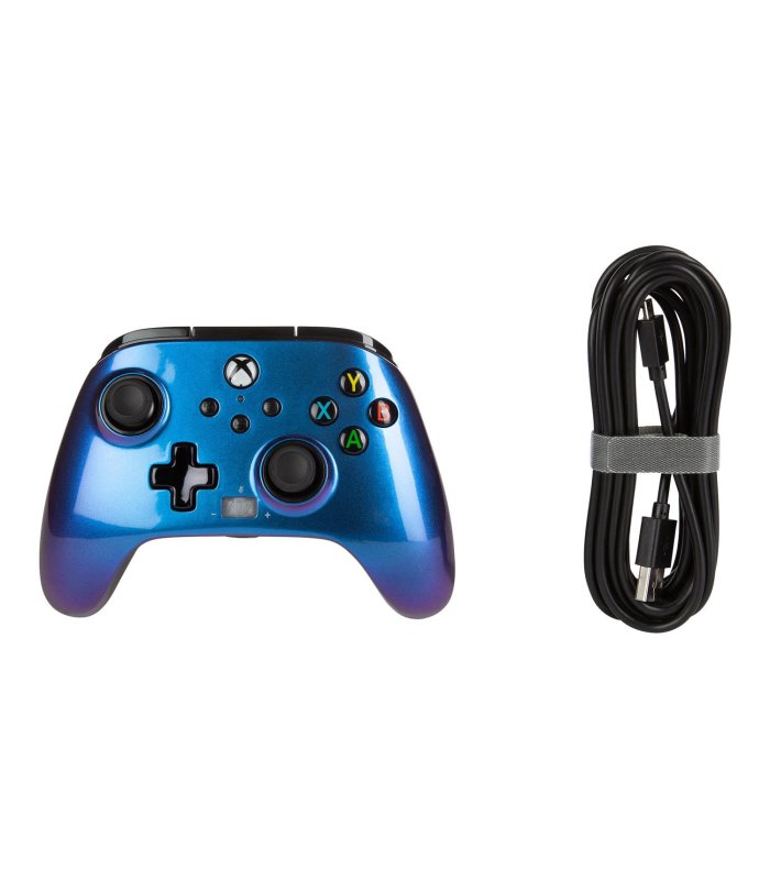 Купить Проводной контроллер PowerA Xbox One / Xbox Series Nebula Blue Отличная цена