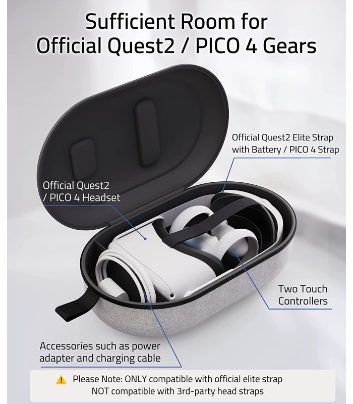 Жесткий кейс Syntech для Meta Quest 2 / PICO 4 VR с аксессуарами