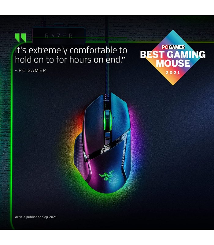 Проводная игровая мышь Razer Basilisk V3 с RGB-подсветкой, цвет черный