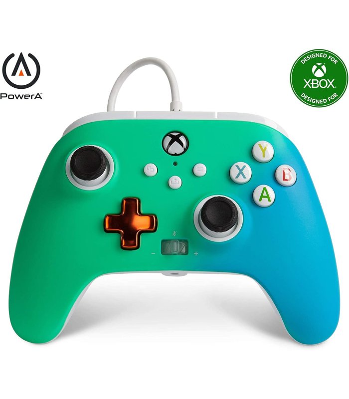 Pirkt Xbox vadu kontrolieris PowerA uzlabotais Seafoam Fade Xbox One / sērija X|S Lieliska cena