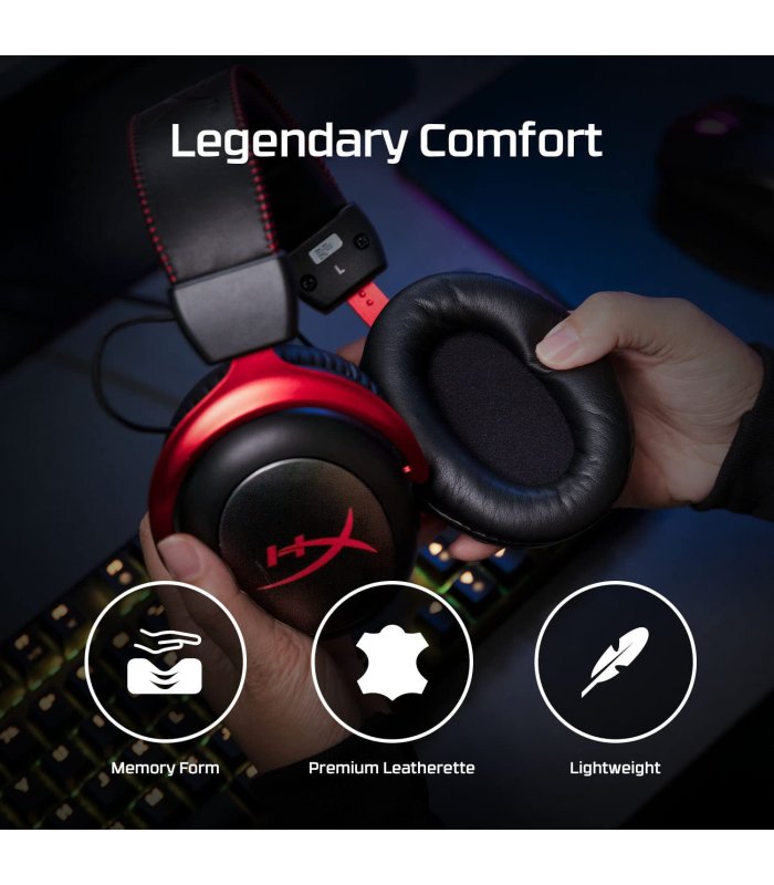 Įsigykite Ausinės belaidės KINGSTON HyperX Cloud II su mikrofonu PS4 / PS5 / Switch / PC Gera Kaina 