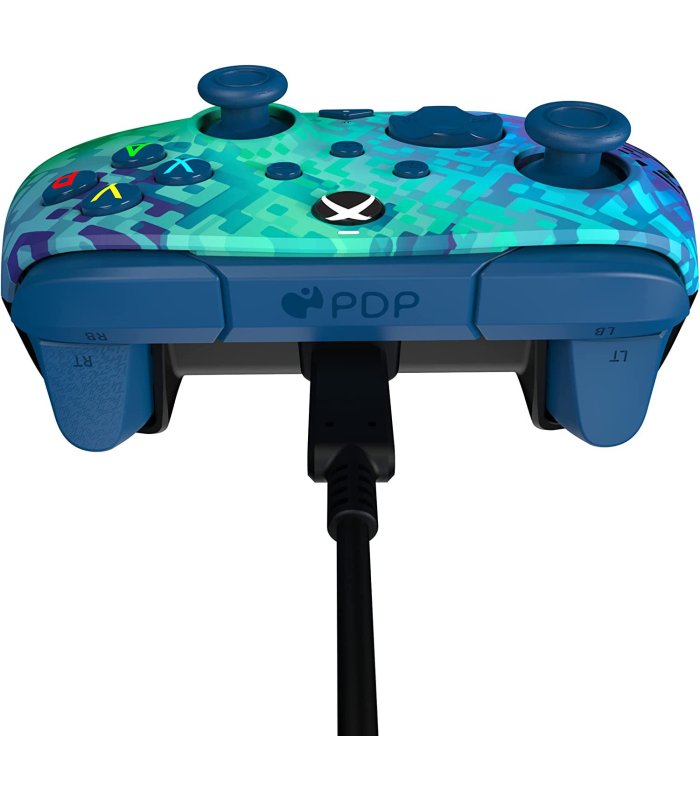 PDP REMATCH XBOX WIRED Controller GLITCH GREEN for Xbox Series / Xbox One