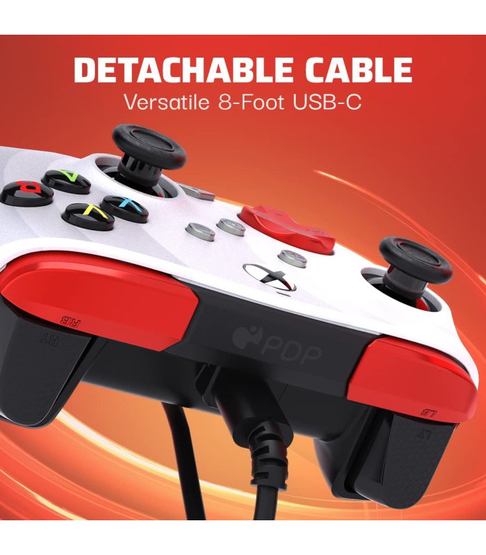 Įsigykite Pultelis laidinis Rematch PDP XBOX One / Xbox Series Radial White Gera Kaina 