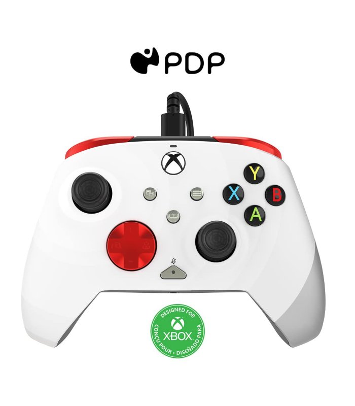 Įsigykite Pultelis laidinis Rematch PDP XBOX One / Xbox Series Radial White Gera Kaina 