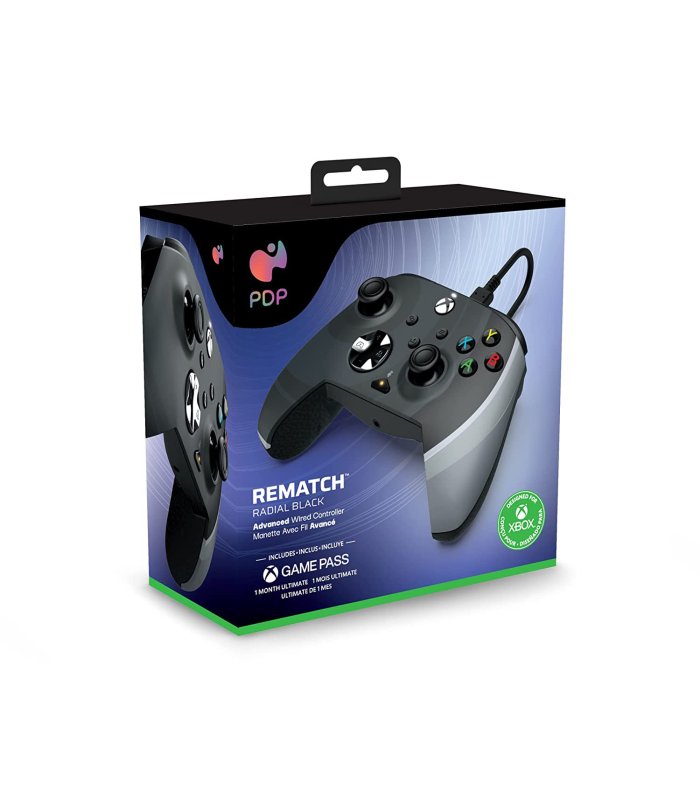 Įsigykite Pultelis laidinis Rematch PDP XBOX One / Xbox Series Radial Black Gera Kaina 