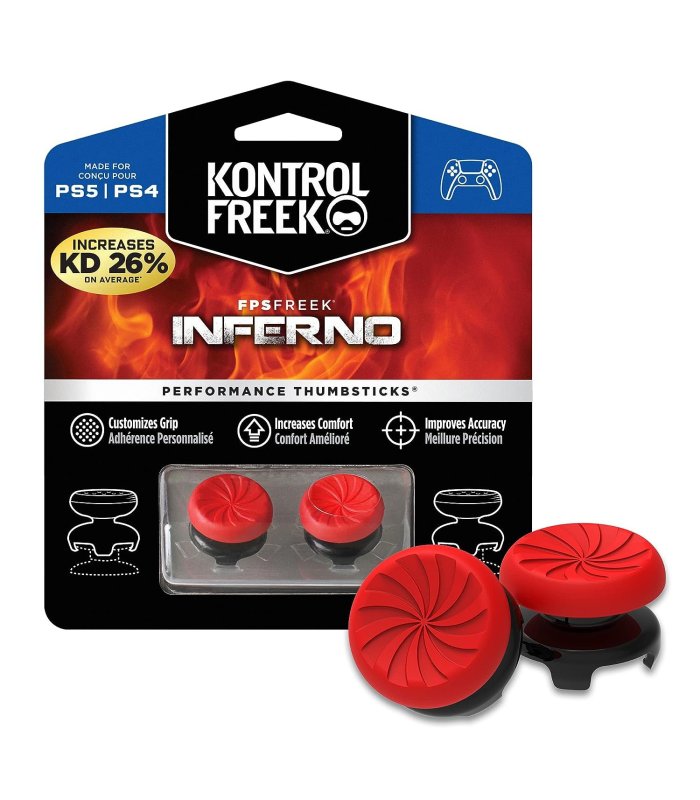 KontrolFreek FPS Inferno PS4 / PS5 raudoni