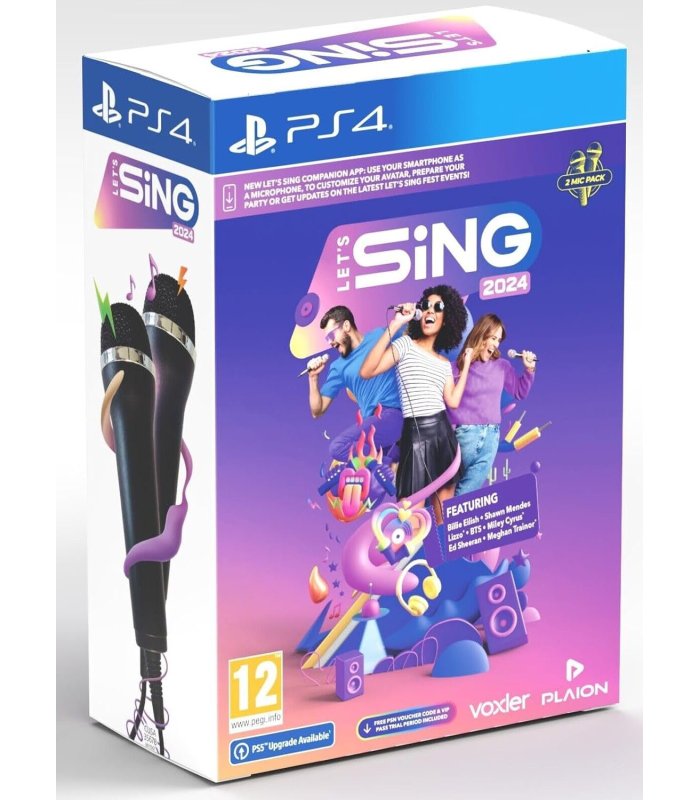 Let's Sing 2024 with 2 microphones PS4