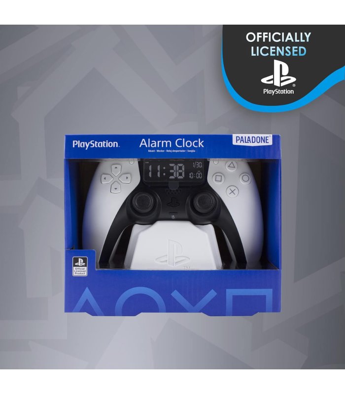 Paladone PlayStation white PS5 controller alarm clock