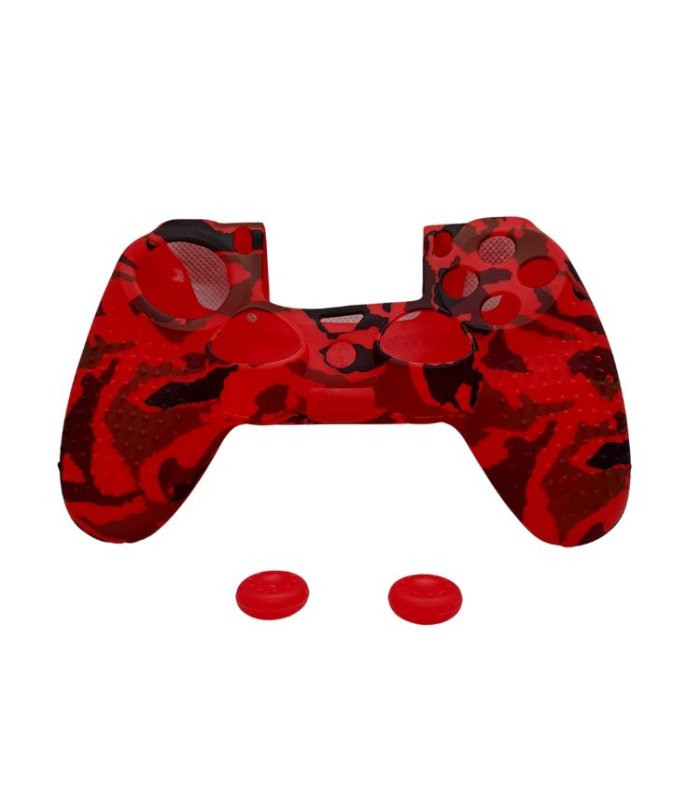 Silicone Protection Red Camo for PS4 Controller