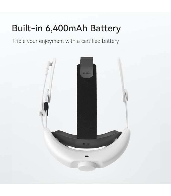 KIWI Design Comfort Head Strap with Battery 6400mAh for Meta Quest 3