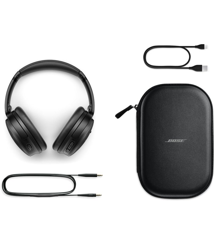 Bose QuietComfort SE Wireless Noise Canceling Bluetooth Headphones with Soft Case Black
