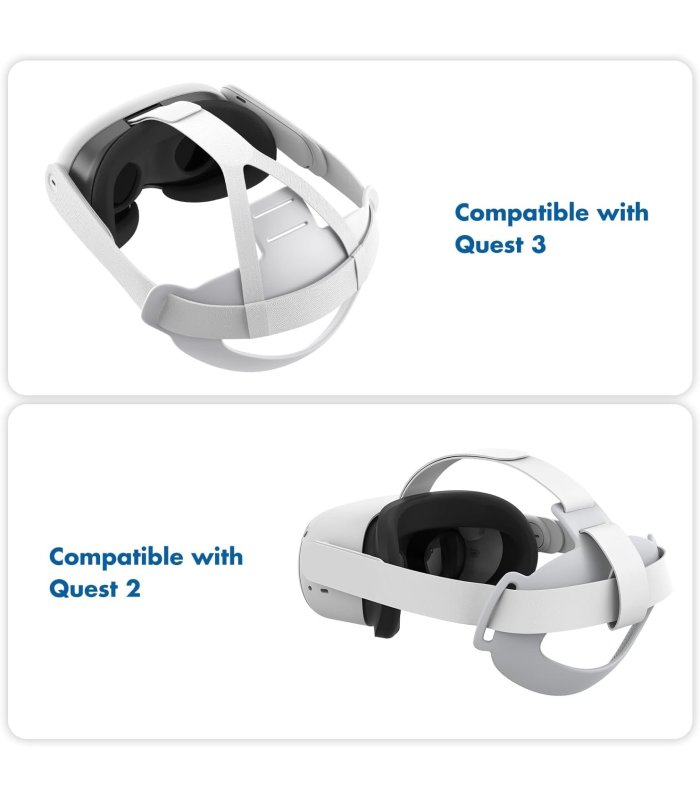 Įsigykite KIWI design galvos dirželio pagalvėlė Meta Quest 3/2 balta (tik pagalvėlė) Gera Kaina 