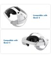 Įsigykite KIWI design galvos dirželio pagalvėlė Meta Quest 3/2 balta (tik pagalvėlė) Gera Kaina 