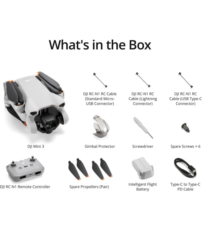 Pirkt DJI Mini 3 drons ar RC-N1 vadības paneli Lieliska cena