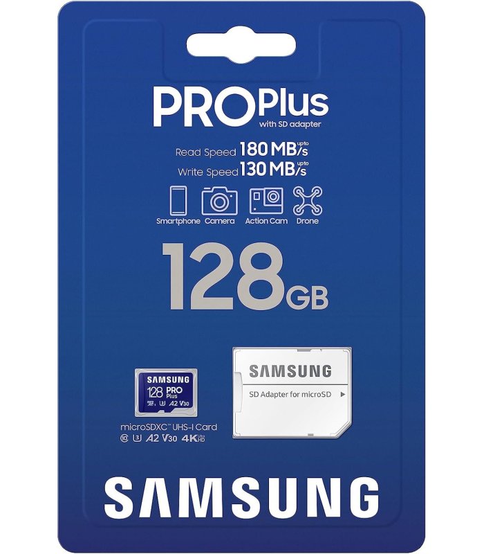 Atminties kortelė Samsung Pro Plus microSDXC 128GB su adapteriu