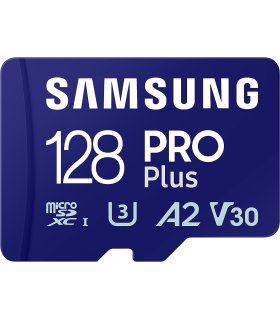 Pirkt Samsung PRO Plus 128GB MicroSDXC Card + SD Adapter Lieliska cena