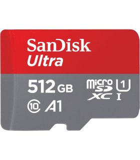 Buy Memory card with SD adapter SanDisk MicroSDXC UHS-I 512Gb 150MB/s SDSQUAC-512G-GN6MA for Great Price