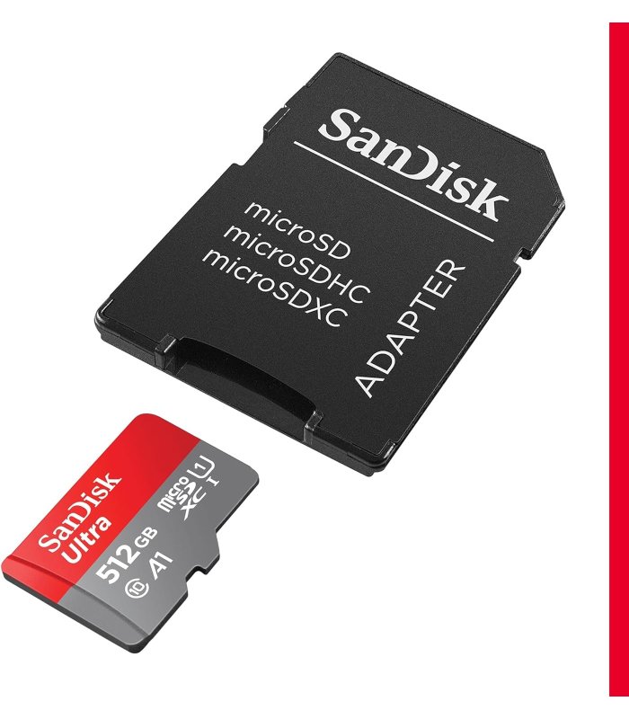 Atminties kortelė SanDisk MicroSDXC UHS-I 512Gb 150MB/s SDSQUAC-512G-GN6MA