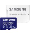 Atminties kortelė Samsung Pro Plus microSDXC 512GB su adapteriu