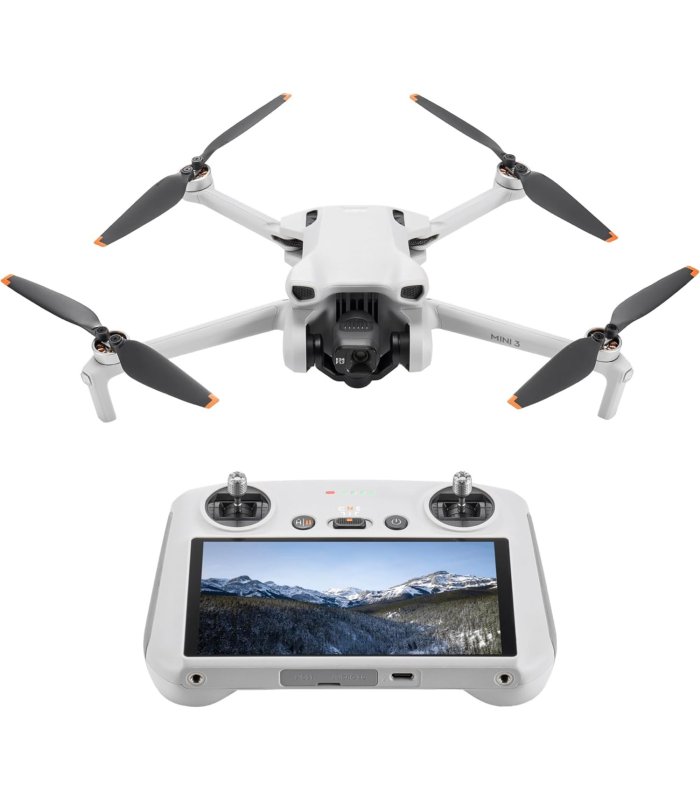 DJI Mini 3 dronas su DJI RC valdymo pultu