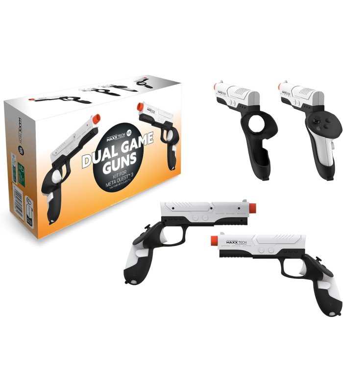 Maxx Tech VR Dual Game Guns Kit For Meta Quest 3