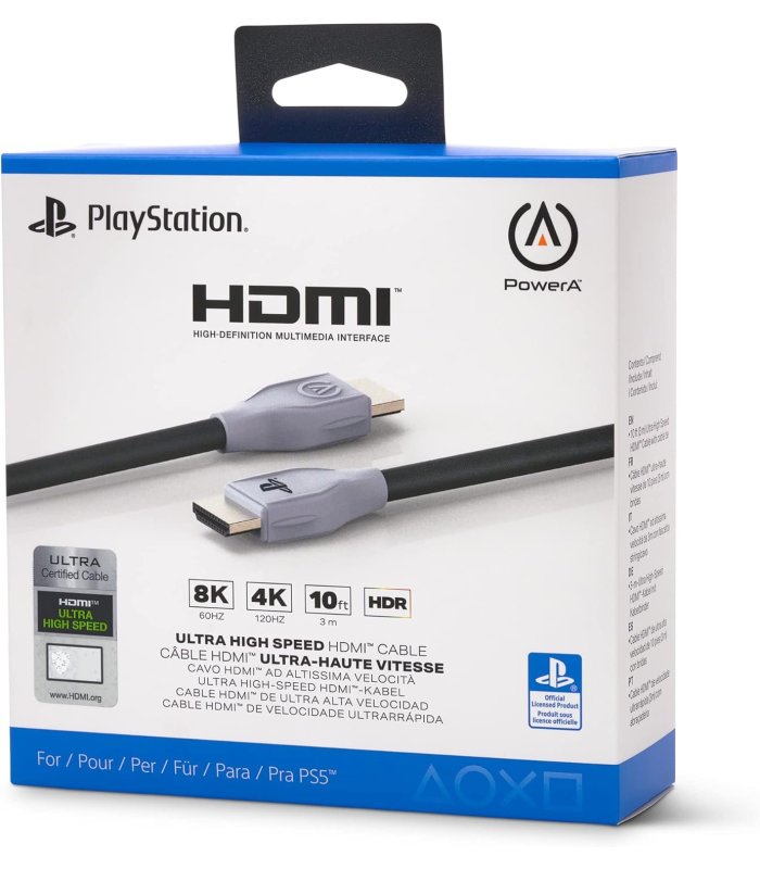 HDMI laidas 3m PowerA 8K Ultra High Speed PlayStation 5