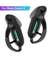 Protective Case for Meta Quest 3 Controller Grips Protector with Battery Opening Cover for Meta Quest 3 Accessories black