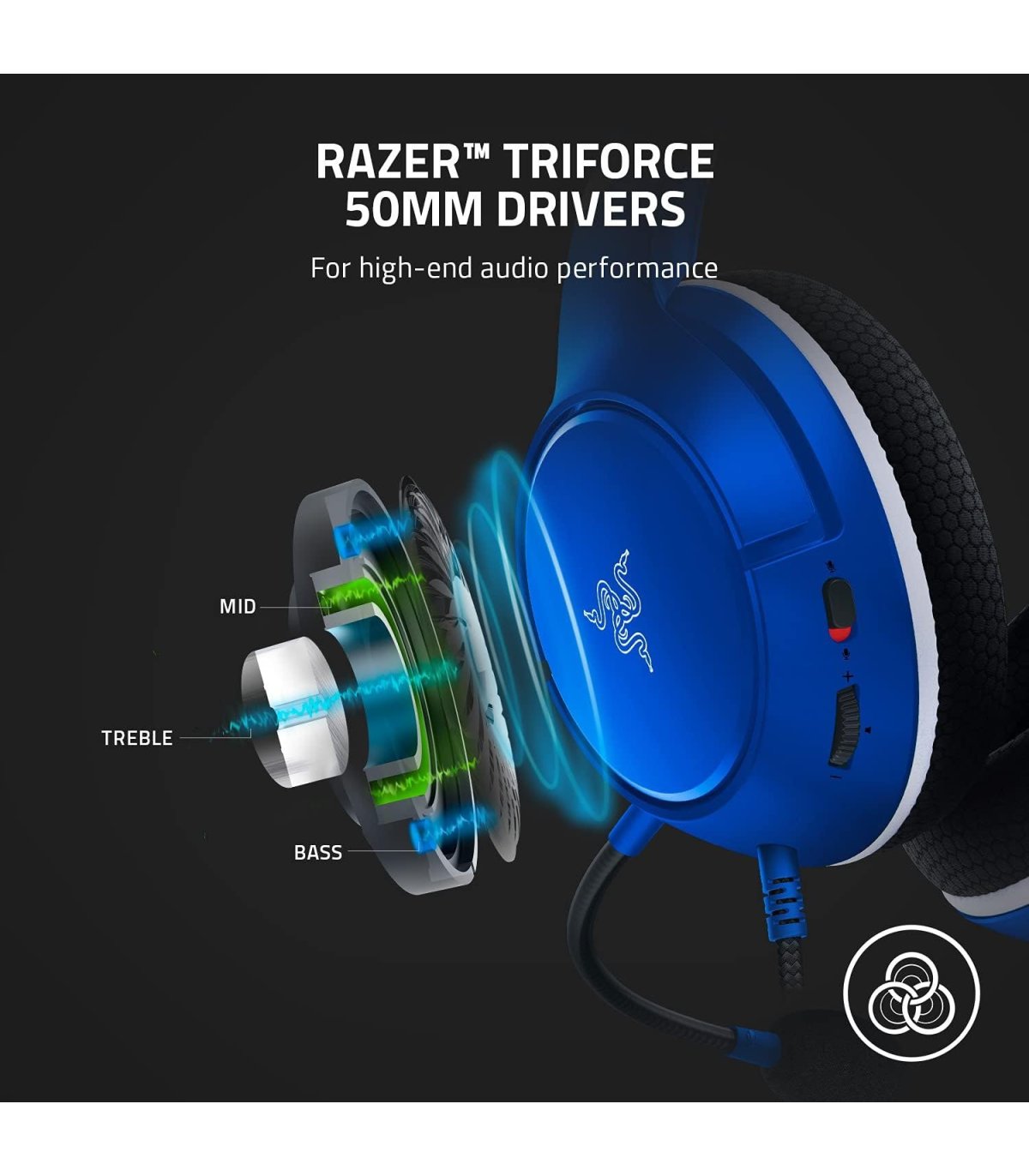 Купить Наушники Razer Kaira X Xbox Shock Blue Отличная цена