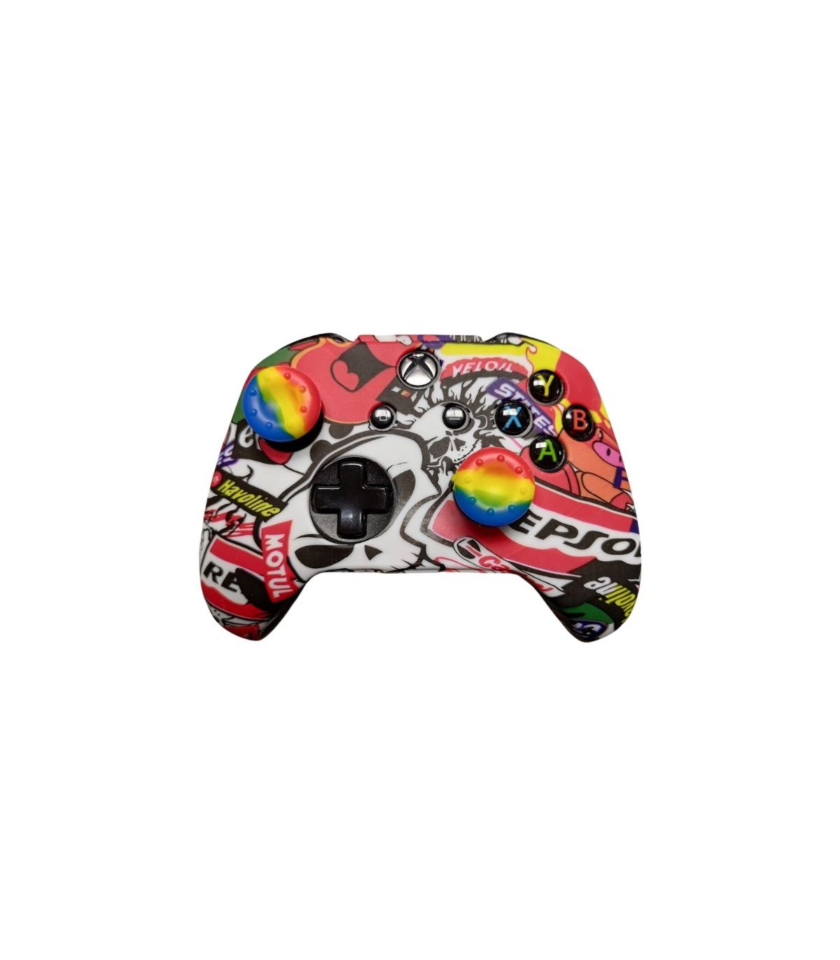 Osta Silikoonkaitse Retro Sticker Bomb Xbox One kontrollerile Hea hind