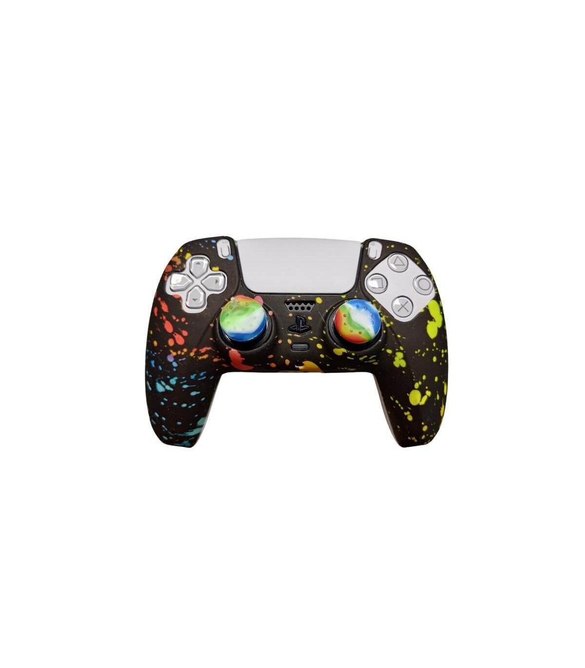 Buy Silicone protection for PS5 dualsense controller black with colors for Great Price
