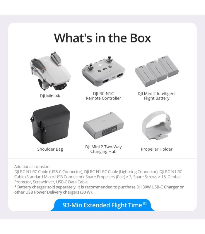 Купить Комбинированный дрон Dji Mini 4K UHD + Fly More Отличная цена