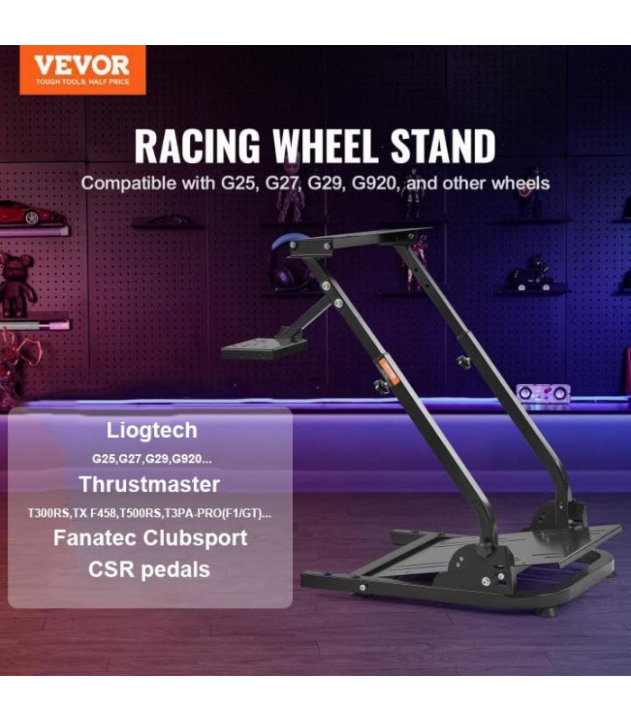 Pirkt Stūres statnis VEVOR, salokāms Logitech Thrustmaster Lieliska cena