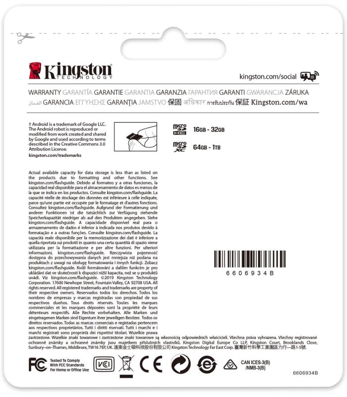 Pirkt Kingston Canvas Select Plus microSD Card 128gb Lieliska cena