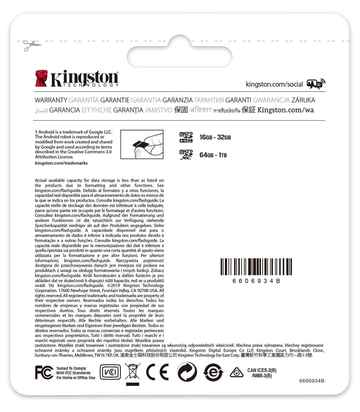 Osta Kingston Canvas Select Plus microSD Card 128gb Hea hind
