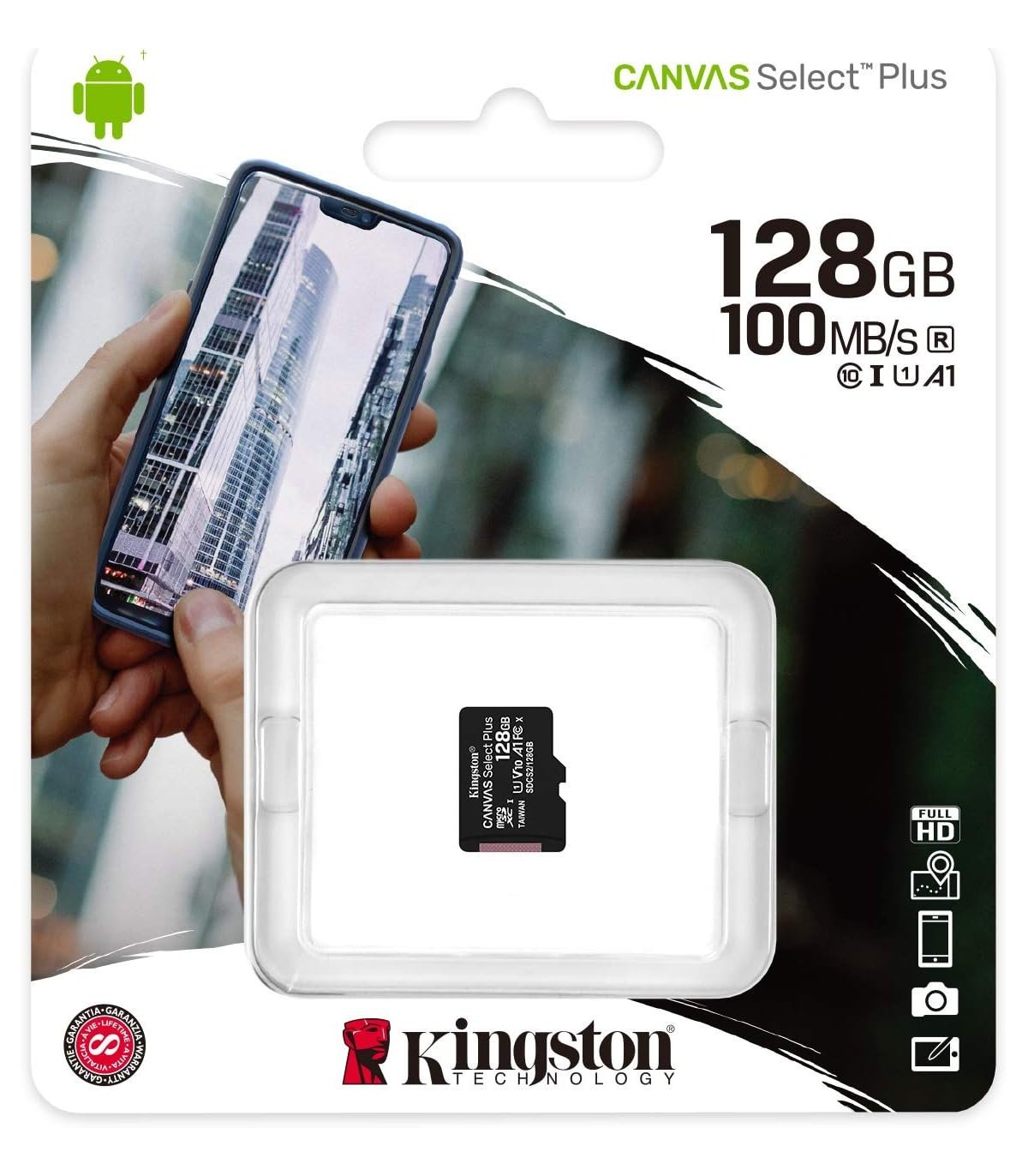 Osta Kingston Canvas Select Plus microSD Card 128gb Hea hind